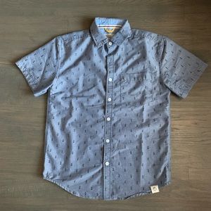 NWT boy’s blue chambray short sleeve shirt size 8